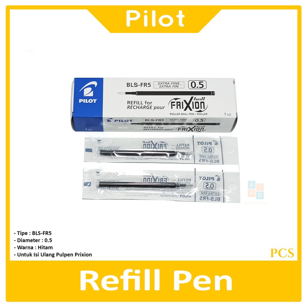

FRIXION - Refill Pulpen 0.5mm Warna Hitam - Pcs