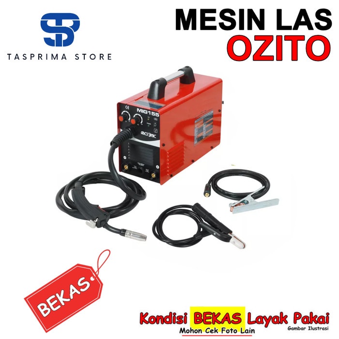 Mesin Las MIG 90A OZITO OZMW90A Tanpa Gas C02 Welding Listrik Bekas