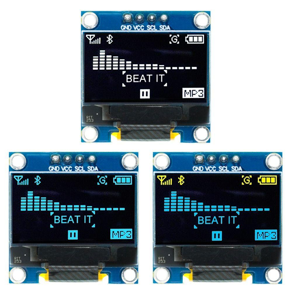 Modul Display OLED Populer Putih/Biru/Kuningbiru12864 128X64 4Pin IIC I2C SPI Serial