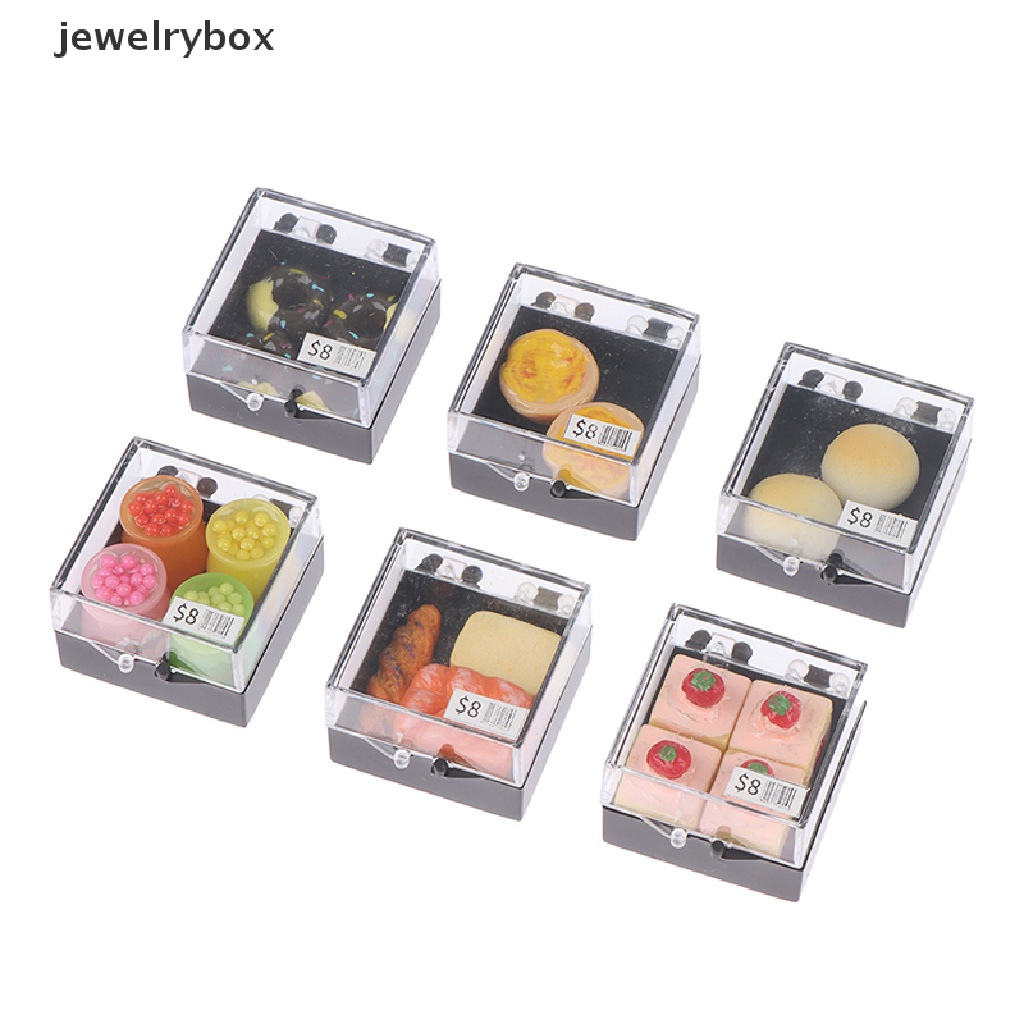 [jewelrybox] 1: 12rumah Boneka Miniatur Dessert Kue Model Pemandangan Makanan Decor Aksesoris Butik