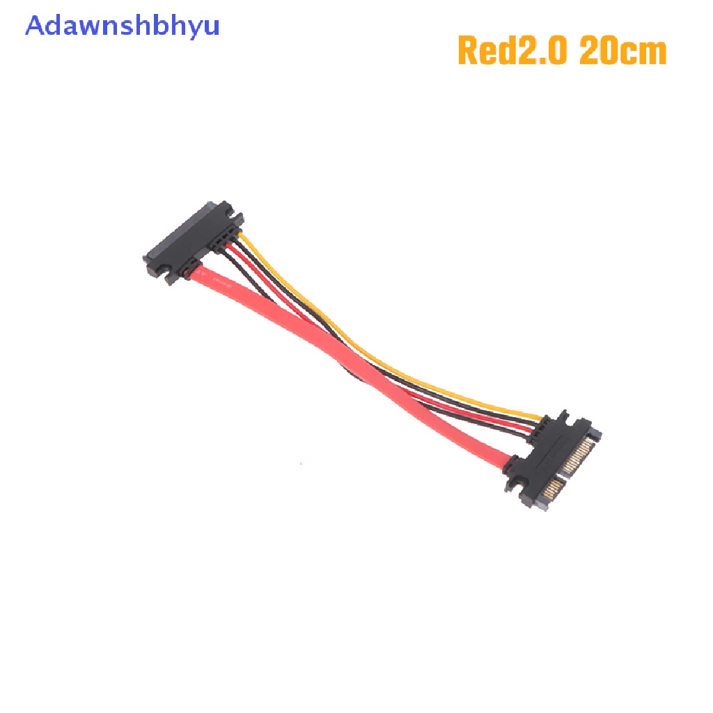 Adhyu Sata 22pin Male To Female Kabel Ekstensi Sata 22pin Male To Female 7+15 Pin Sata Data Power Combo Cable Kabel Ekstensi Hard Disk ID