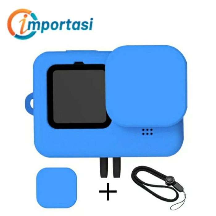 Silicone Case Cover GoPro Hero 11 Body Protector Casing Sarung Silikon - Hitam