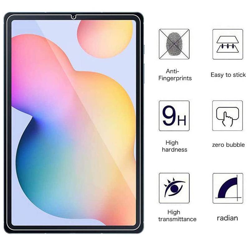 Untuk Samsung Galaxy Tab S8 S7 Plus Ultra S6 A7 Lite A8 S5e T505 T225 X205 Tempered Glass Untuk Samsung Tab A 8.0 8.4 10.1 10.5 P355 T355 Pelindung Layar 9H Tablet Film Pelindung