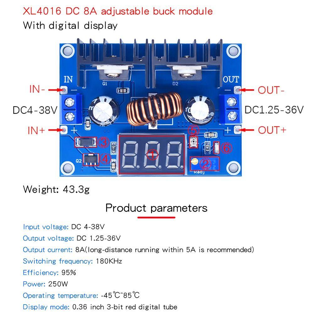 Populer Step Down Converter 200W Untuk Arduino Power Supply Module Board XL4016E1