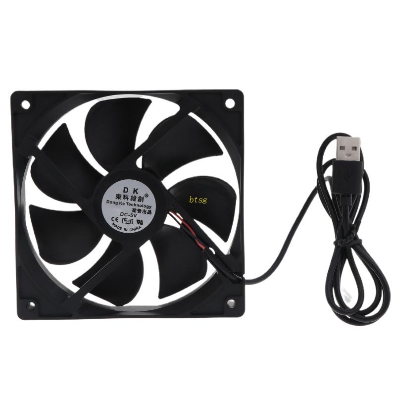 Bt 120x120x25mm Kipas Angin 5V Untuk DC Brushless Cooling Fan USB 2Pin Komputer PC Untuk Case C