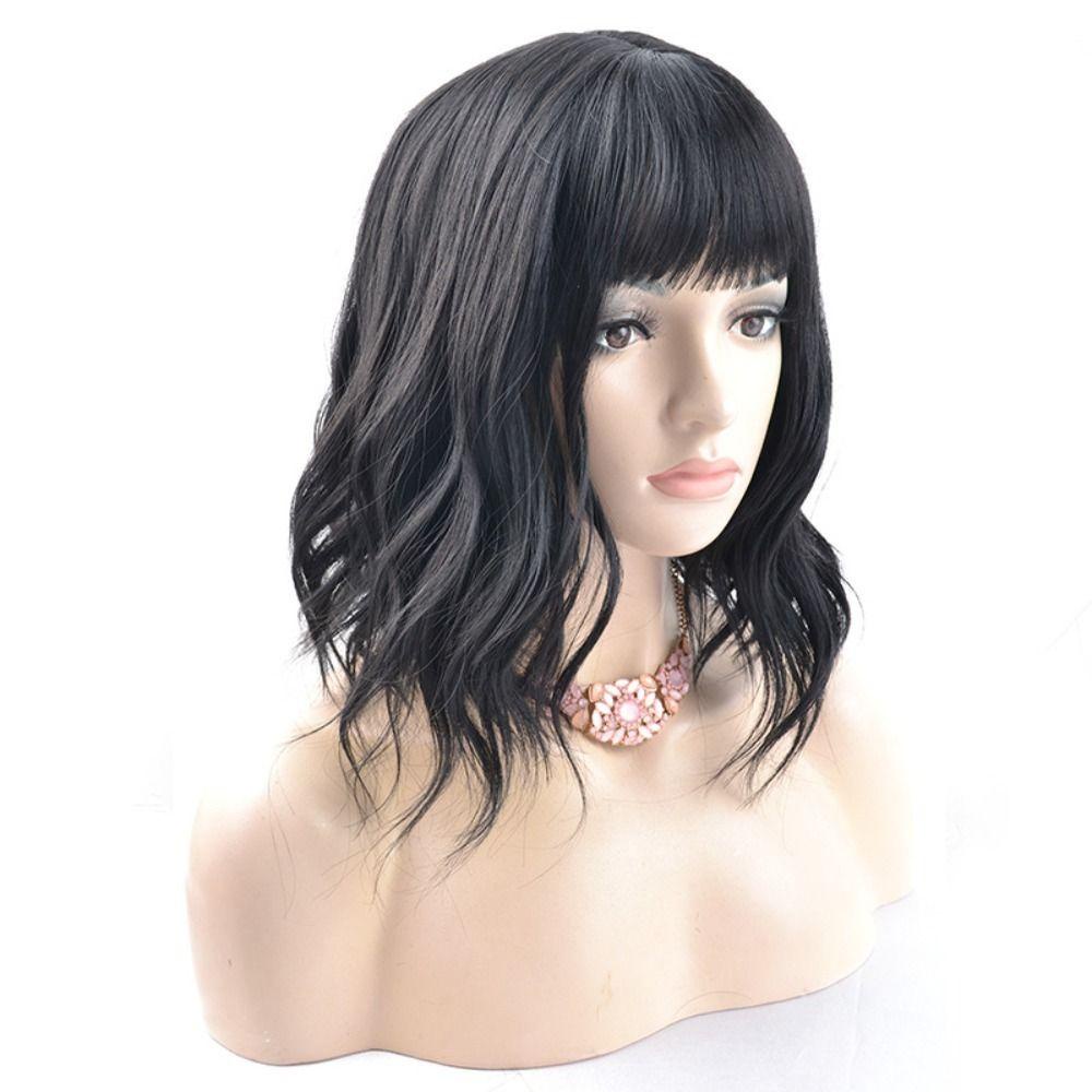 Lily Wanita Wig Fashion Hair Wavy Rambut Palsu Alami