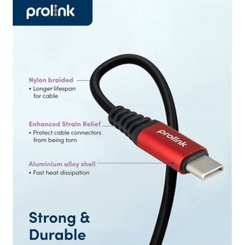 PROLINK Kabel Data GCC-60-01 USB Type-C to C 3A 60W