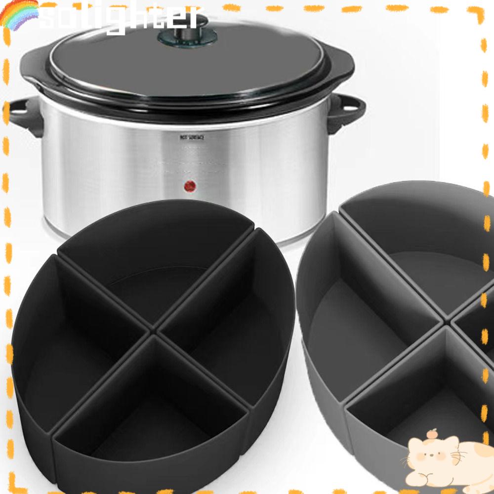 Solighter Slow Cooker Liners Grill Pot Tray Aksesoris Masak Pizza Piring Baking Basket