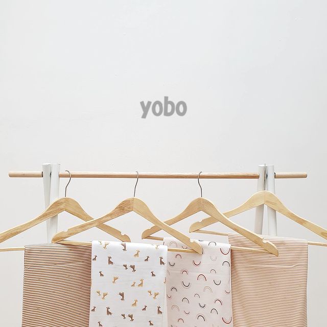 MIXED PACK YOBO Baby Swaddle Wraps Set of 3 | BEDONG BAYI (PACK) - Bedong Bayi Polos Lucu 1 Set isi 3