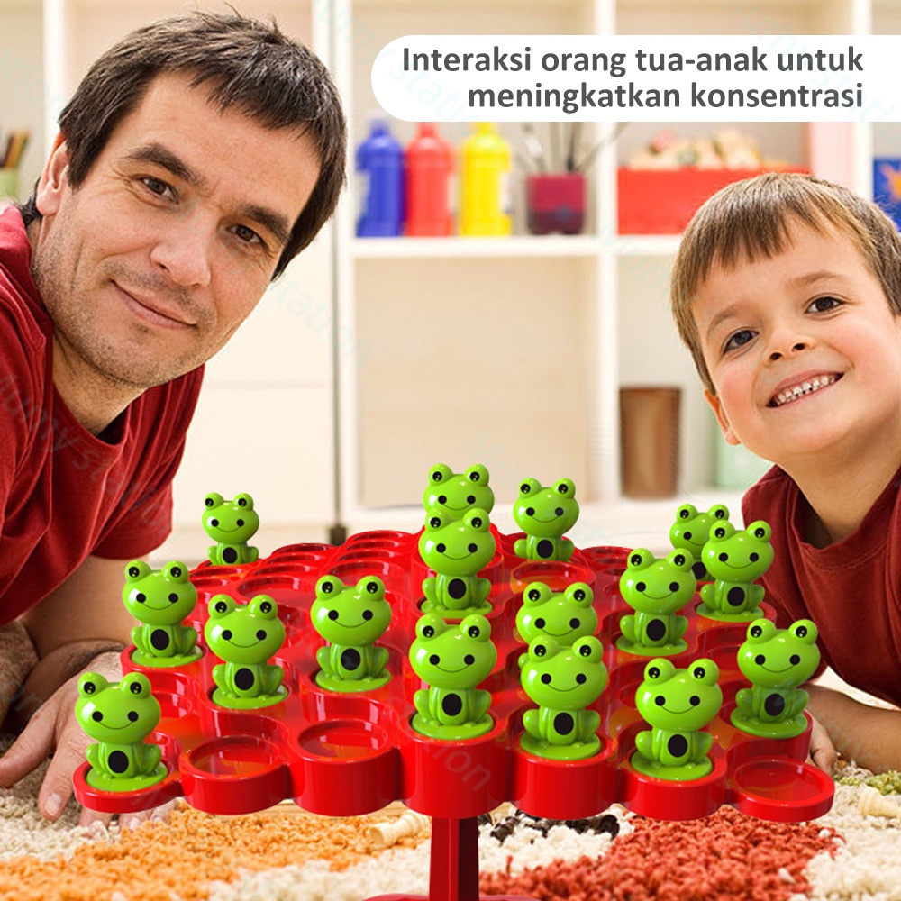 Mumystation Mainan Matematika Montessori Balance Tree Edukasi Leisure Game Mainan Orang Tua-Anak Tabletop