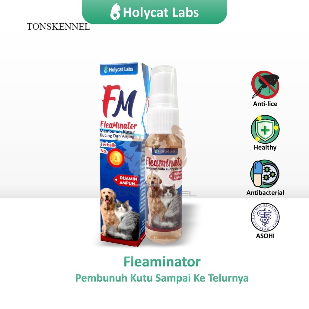 Flea Minator Obat Kutu Kucing Anjing Fleaminator Spray 20 ML Obatkutu Royal care