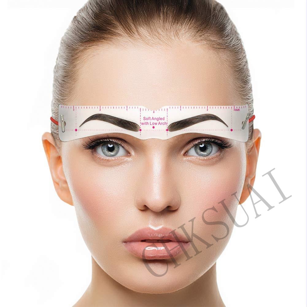 Kartu Cetakan Pembentuk Alis Alat Kosmetik Makeup Wanita Kartu Stensil Pembentuk Alis 12gaya Alat Makeup
