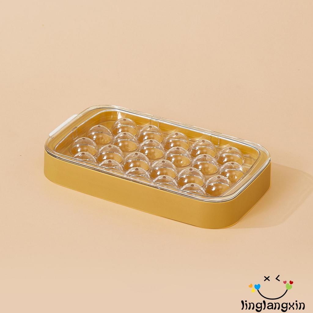 Llx-nampan Bola Es Batu Wadah Penyimpanan Box Holder Bin Cube Mold Easy-Release