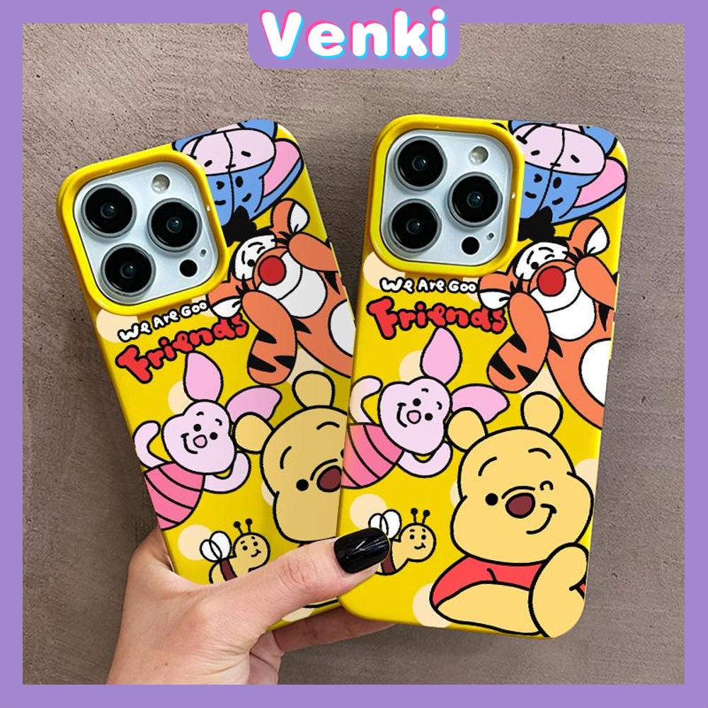 iPhone Case Soft TPU Glossy Yellow Candy Case Cute Cartoon Bear Camera Protection Shockproof For iPhone 14 13 12 11 Pro Max 7 8 Plus X XR