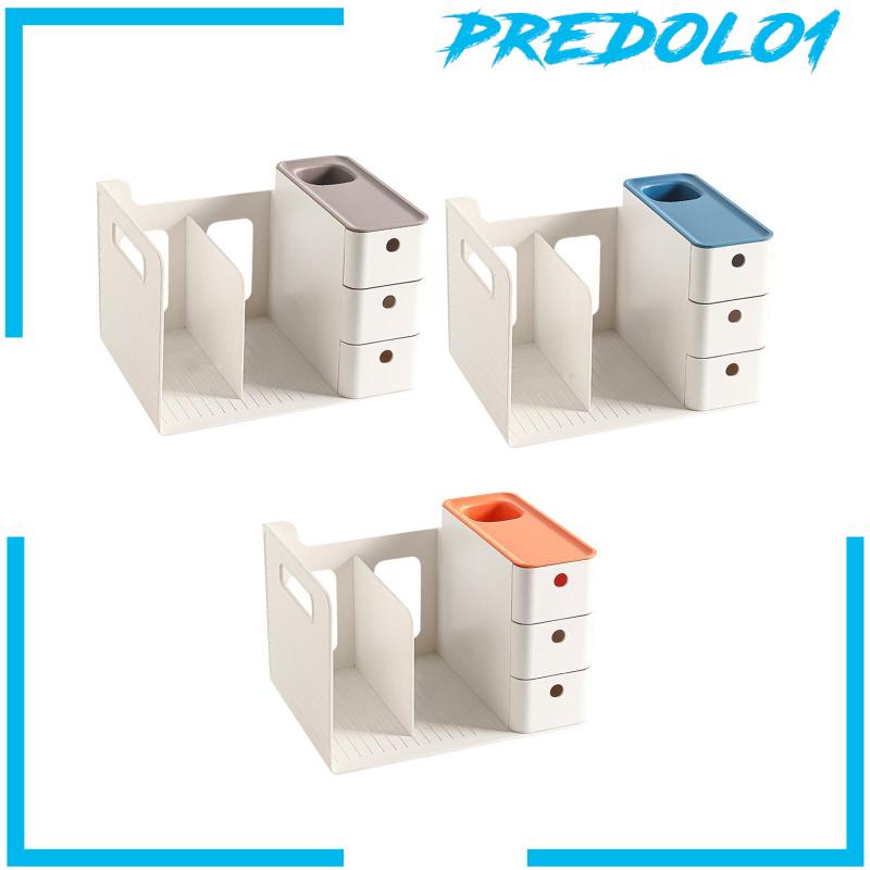 [Predolo1] Desk Organizer Storage Box Tempat Pensil Warna Alat Kantor Kuas Makeup
