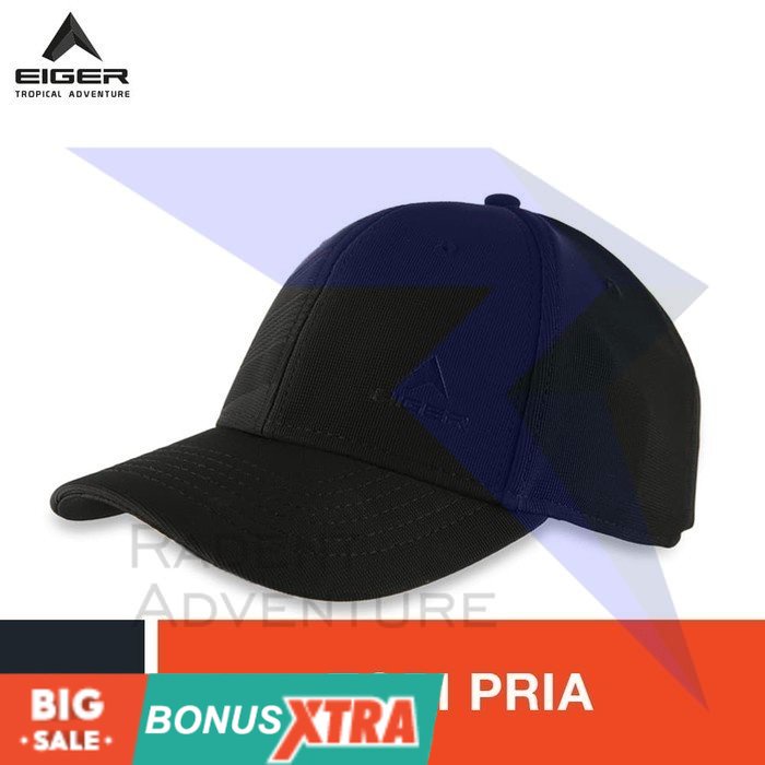 Topi EIGER1989 T12C-6048 Baseball Cap Black Hitam 91000 0849  Original AWET MURAH KEREN KECE