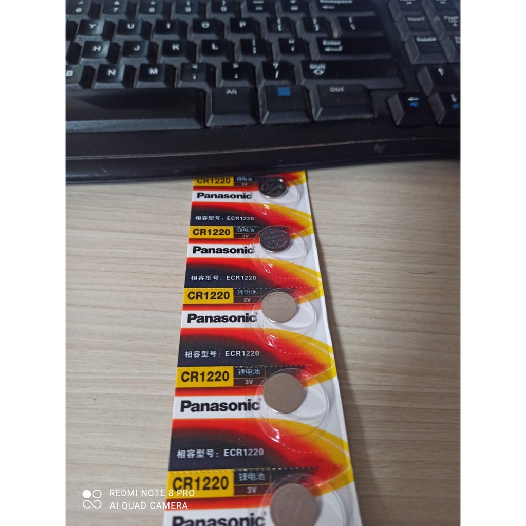 Baterai Lithium Panasonic 3V CR 1220 2016 2025 1632 1616 1620 - 10 murah