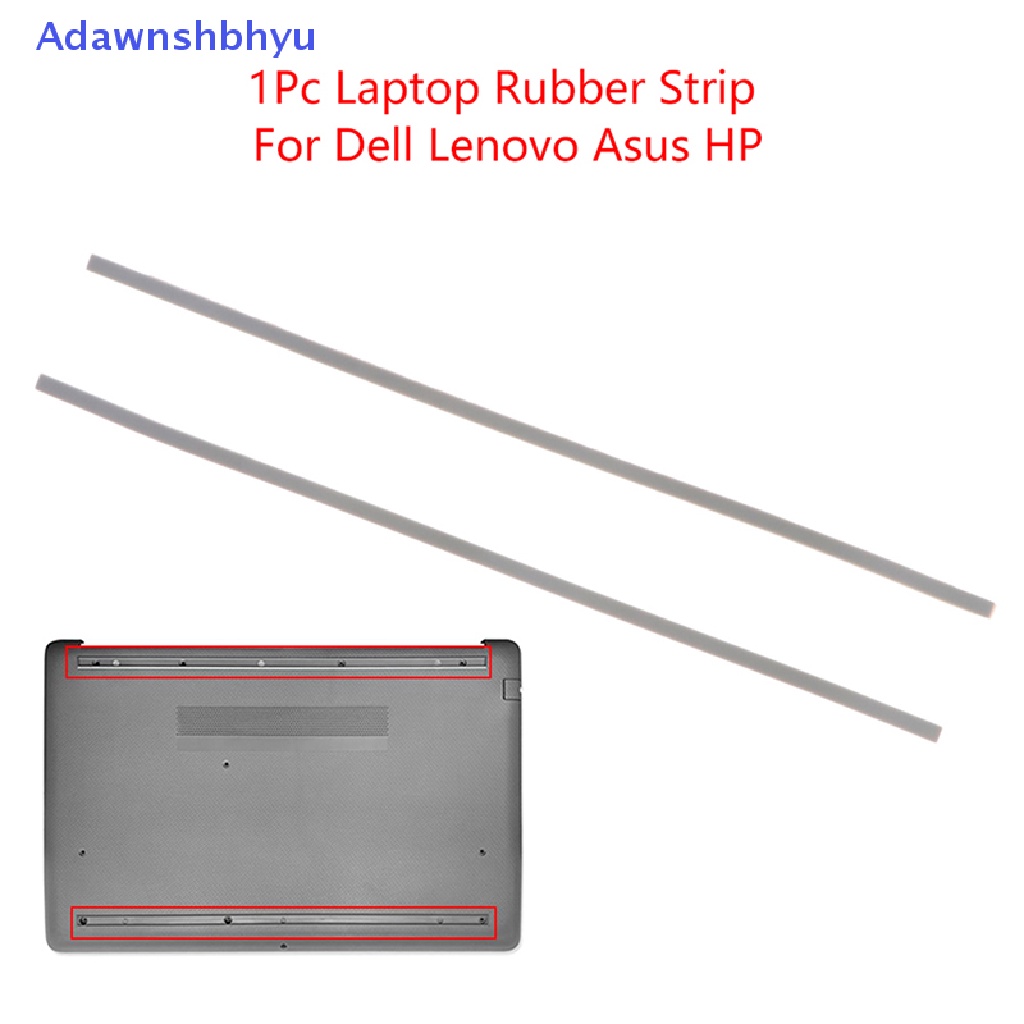 Adhyu 1Pc Strip Karet Laptop Alas Kaki Casing Bawah Non-Slip Untuk Dell/Lenovo /Asus/HP ID