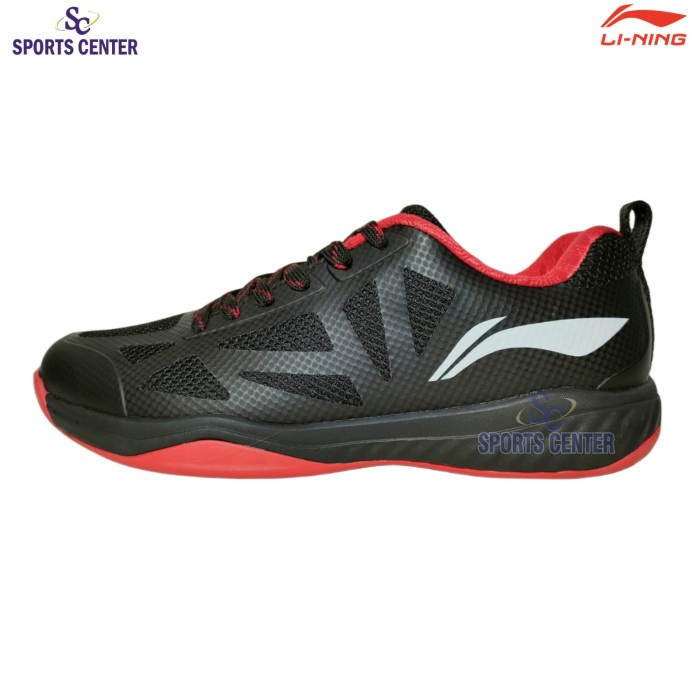 {MentariStore} New Color Sepatu Badminton Lining Ultra Fly AYTR060 / AYTR 060 Black Diskon