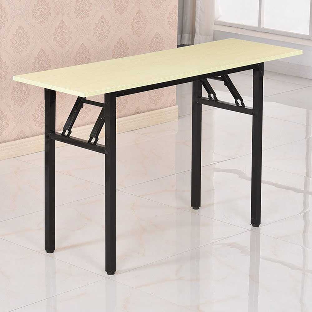 (BISA COD) FTIHSHP  Meja Kayu Lipat Foldable Desk 120x60CM - DN04/DN03