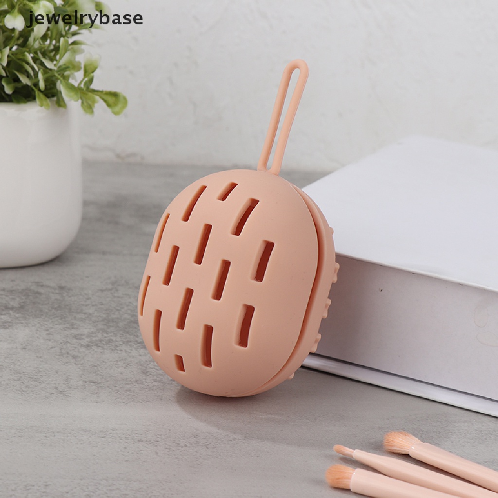 [jewelrybase] Tempat Spons Makeup Blender Makeup Travel Case Silikon Kosmetik Sponge Holder Butik