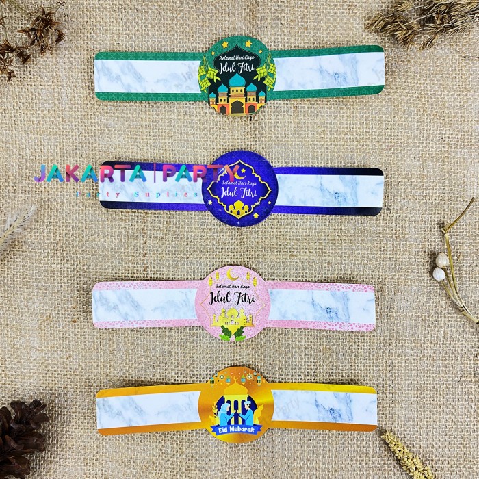 Stiker Belt Idul Fitri 10 Pcs / Stiker Toples Kue Kering / Stiker ied