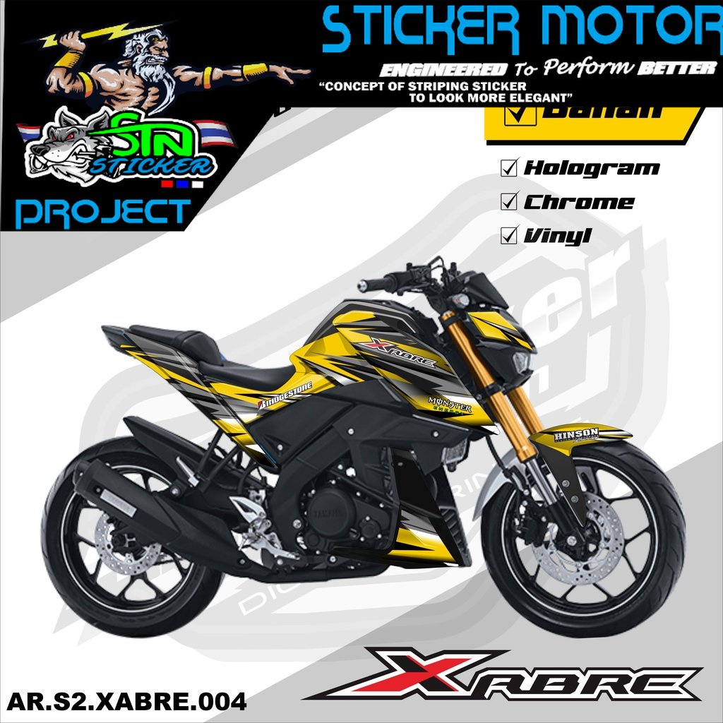 Xabre Stiker Striping XABRE - Stiker Motor Yamaha Xabre List Variasi Hologram AR.S2 04