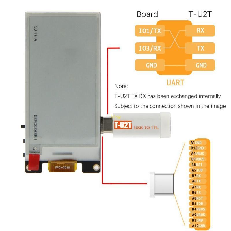 Adaptor Programmer btsg CH9102 ® Ttgo T-U2T USB To TTL Alat Downloader Otomatis
