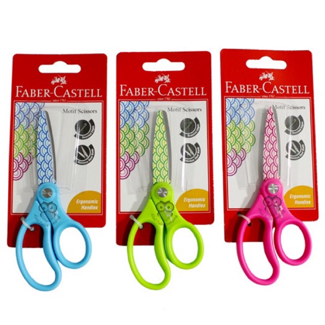 

MOTIF SCISSORS FABER CASTELL GUNTING ANAK STAINLESS STEEL BLADE