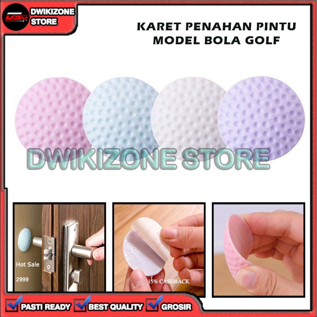 [DZS] KARET PENAHAN GAGANG PINTU LEMARI PENGAMAN TEMBOK ANTI LECET MODEL GOLF BAHAN SILICONE