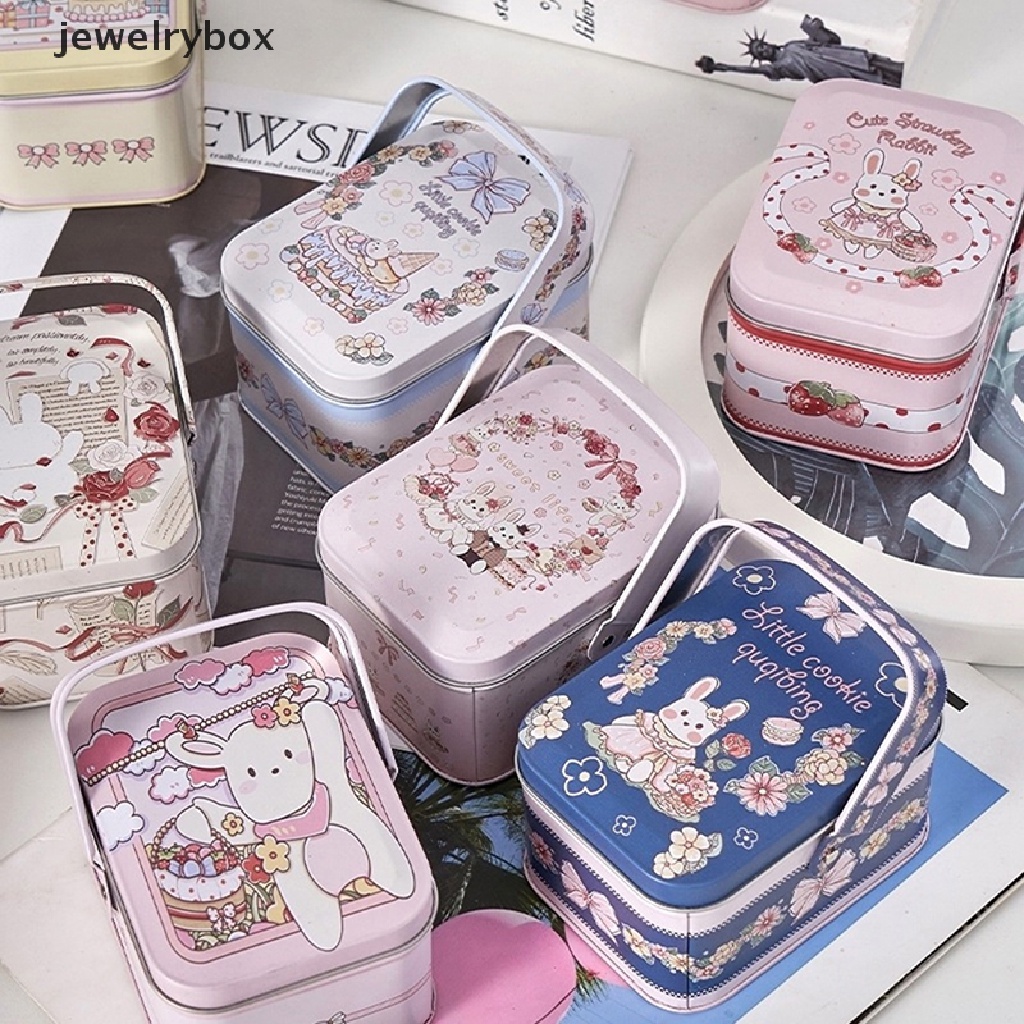 [jewelrybox] 1pc Vintage Koper Kecil Penyimpanan Tin Metal Candy Box Gift Box Cookie Gift Box Butik