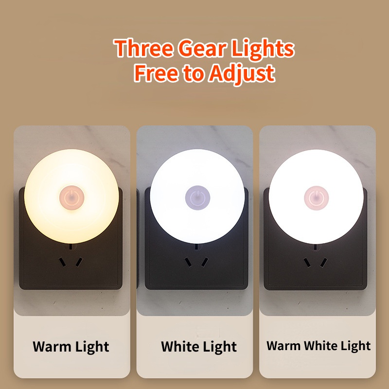 Pelindung Mata Lampu Baca LED Plug Charging Lampu Hemat Energi 3warna Lampu Makan Bayi Yang Dapat Disesuaikan Jarak Luas Terang Pencahayaan Malam Untuk Kamar Tidur Tangga Desktop