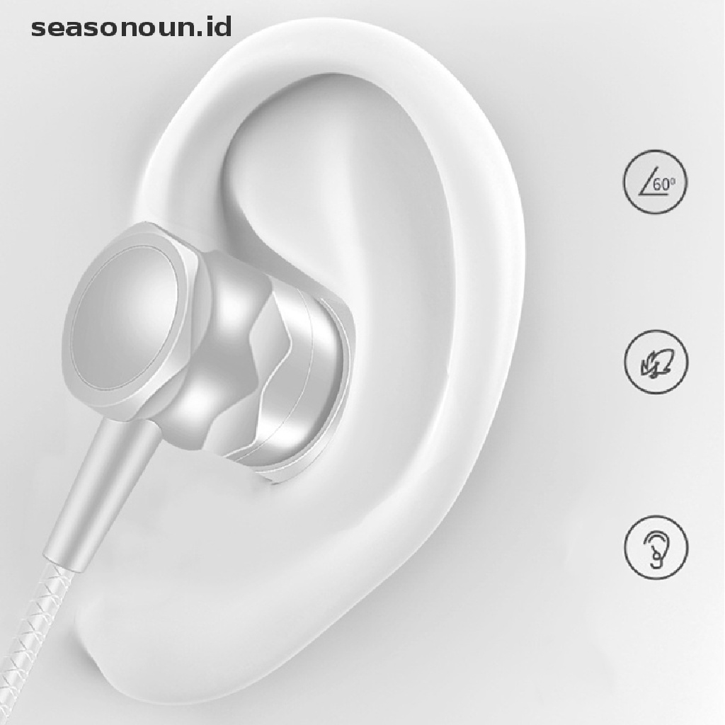 Seasonoun Inear Headphone Dengan Mic Earphone Kabel Dengan Headphone Untuk Laptop Untuk Android.