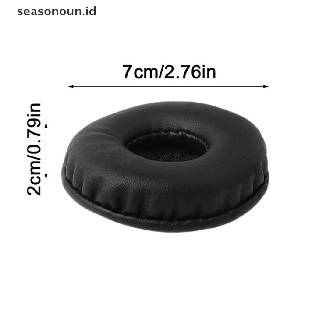 Seasonoun 1pasang Earpads Ear Cushion Pengganti Untuk Audio Technica ATHWS50 SJ3 SJ33 SJ5 SJ55 ES7 ESW9 ESW10 JVC S500 Headset Headphone.