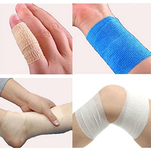 5pcs Finger Tape Wrist Tape Taping Olahraga Olahraga Tapping Support Olahraga 4.5 Meter  Tapping Volly Perban Elastis Jari Tangan 5cm X 4.5m