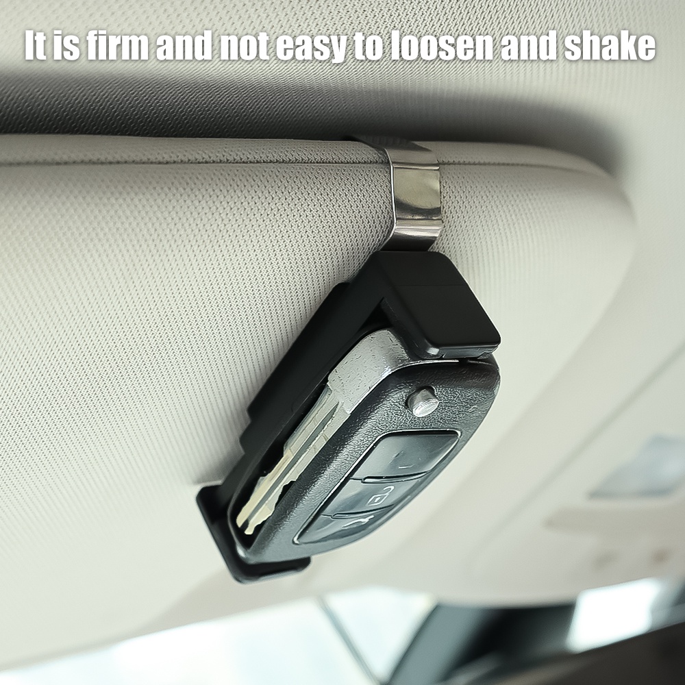 Aksesoris Mobil Pelindung Matahari Mobil Bracket Remote Control Kunci Mobil Klip Holder Pintu Garasi Remote Control Mount Stand Retractable Car Sun Visor Clip Holder