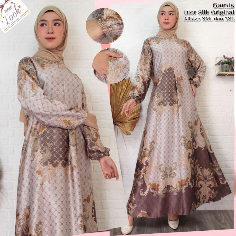 Gamis Beble Gamis Dior Silk Premium Gamis Jumbo Busui Gamis Kondangan Terbaru