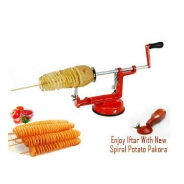 Perlengkapan Dapur Mesin Alat Pemotong Pengiris Pembuat Kentang Spiral Ulir Melingkar Spiral Potato 