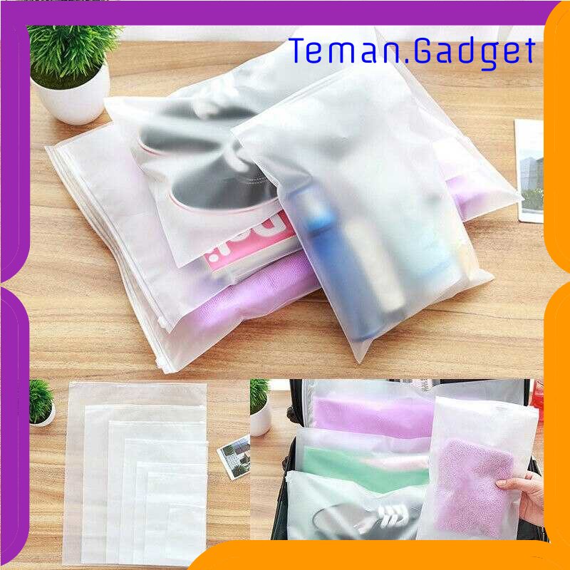 TG - TRV LINDA Kantong Plastik PVC Pouch Zipper Organizer Travel - LIN3S