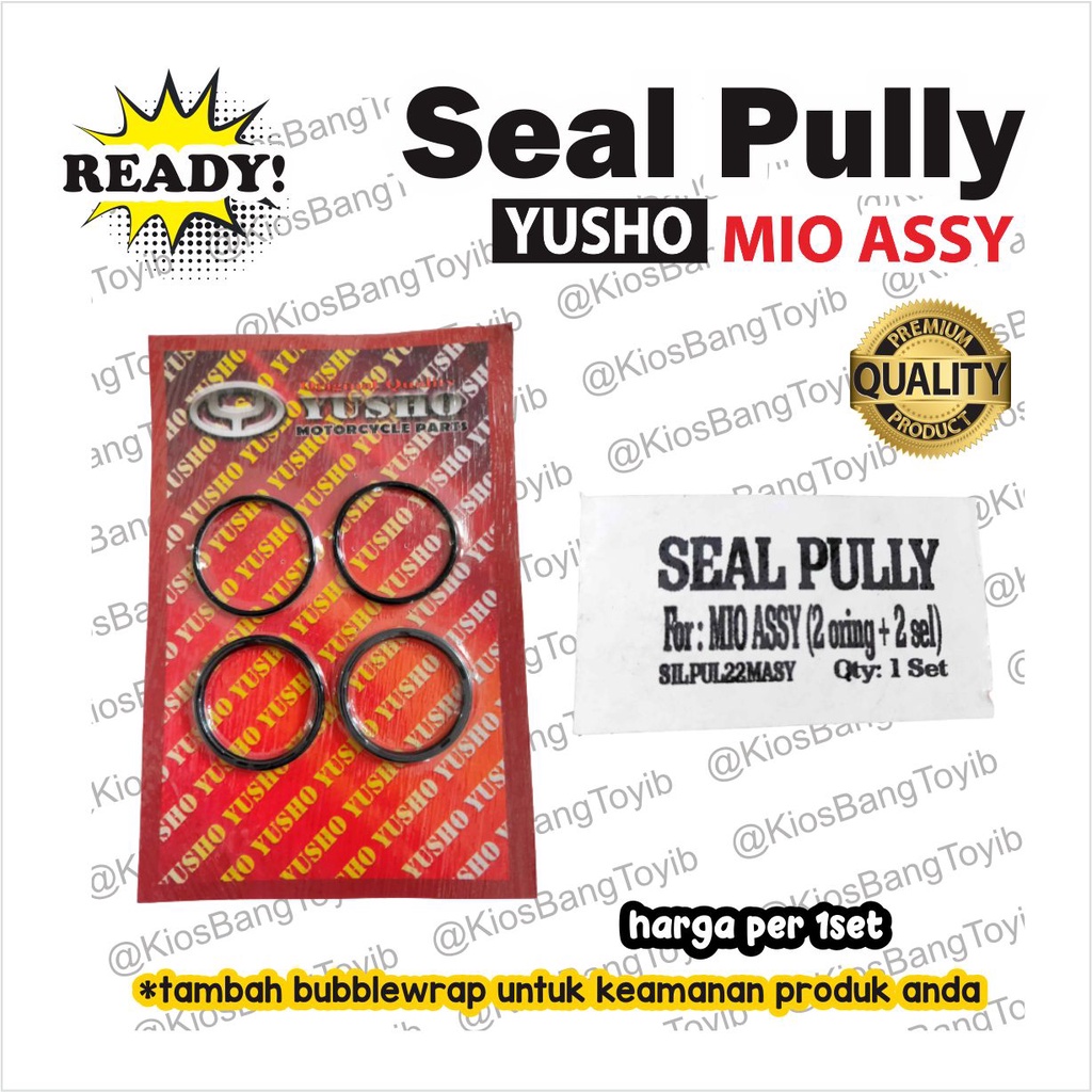 1set Karet Seal Sil Oring Pully CVT Assy Yamaha MIO (Yusho)