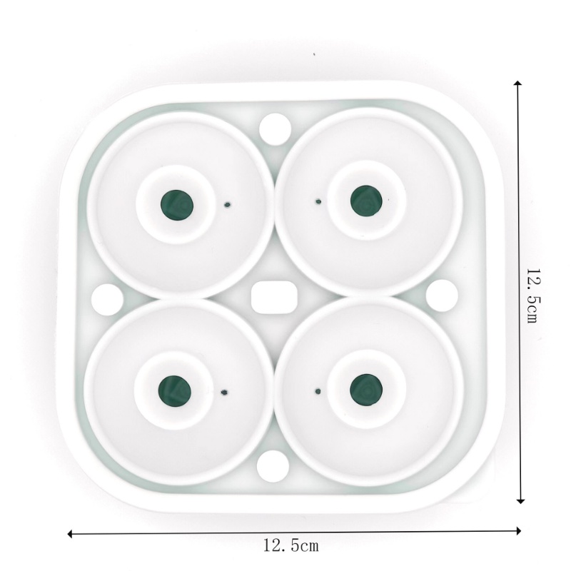 4kisi Cetakan Es Batu Bentuk Mawar 3D Dengan Tutup Bunga Ice Ball Makers Reusable Food Grade Silikon Cetakan Es Krim Whiskey Wine Cocktail Ice Tray Perlengkapan Dapur