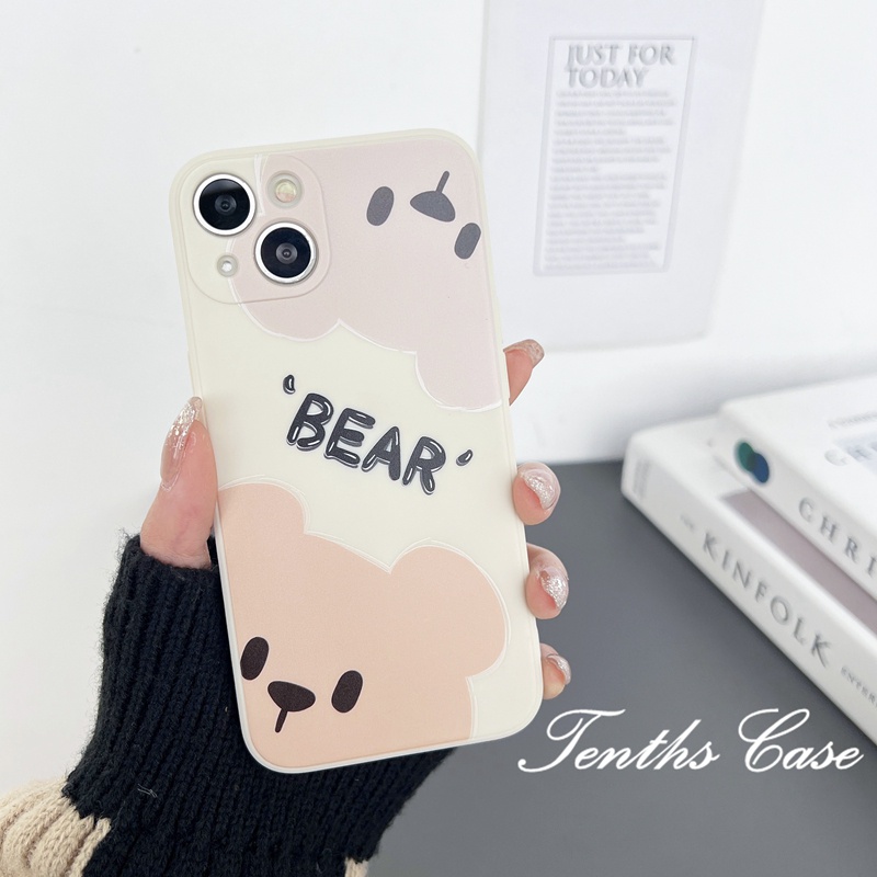 Casing Infinix Hot20 20s 20i 12 12i 12Play 11 2022 10 9 Play Note 10 Pro Smart 6 6Plus 52020 2023 Gaya Couple Motif Beruang Casing Handphone Silicon Cover