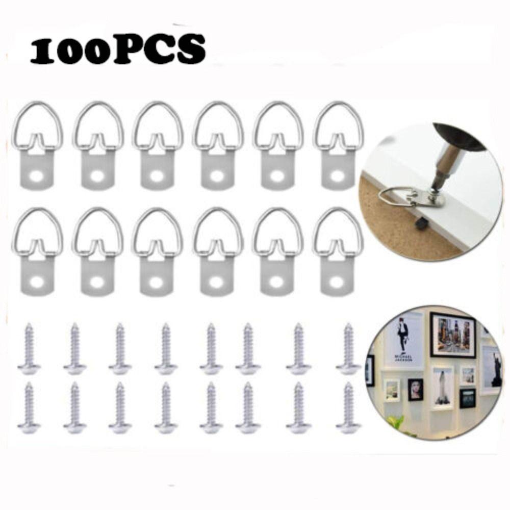 Populer Gantungan Pigura Dinding Multifungsi D-Ring Lukisan Cermin Gambar Wall Hook