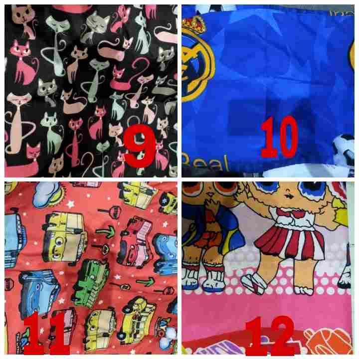 [RS]SARUNG BANTAL ATAU SARUNG GULING SATUAN MOTIF KARAKTER BAHAN LEMBUT HALUS