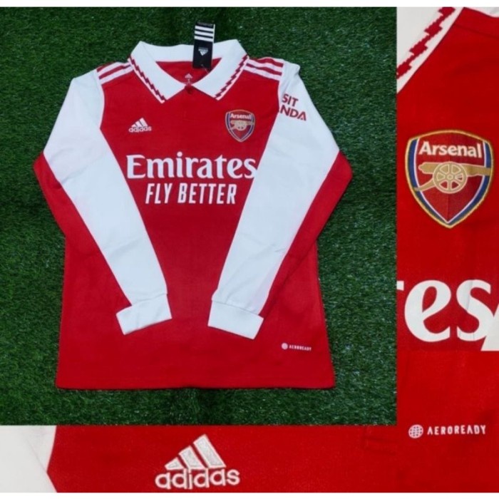 BAJU BOLA JERSEY LS ARSENAL HOME 2022 2023 JERSEY LENGAN PANJANG