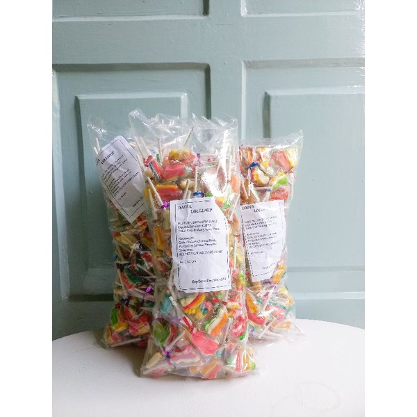 

permen lollipop kaki tebal isi 150pcs by pabrik permen daffa lollipop