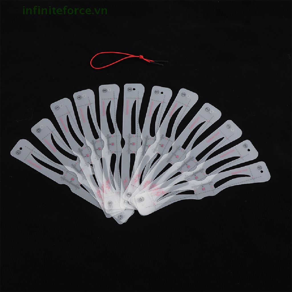 [INVN] 12pcs Stiker Alis Silikon Template Alis Sariawan Artefak Alat Makeup [VN]