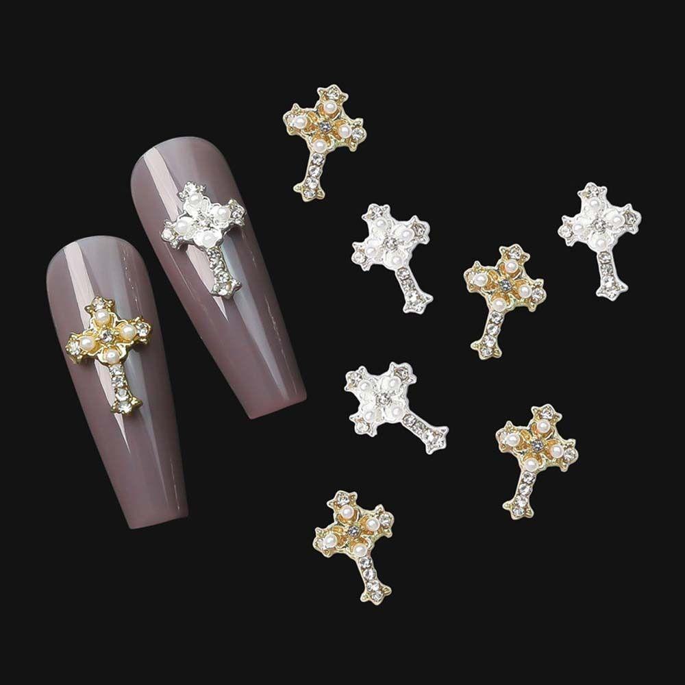 Mxbeauty Kuku Rhinestones Nail Charms Alloy Rhinestones Cleopatra The Pharaoh Kitty Kucing Manicure Aksesoris Virgin Mary 3D Nail Art Drills