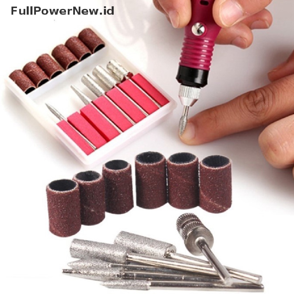 Power Bor Listrik Kikir Kuku Acrylic Art File Manicure Pedicure Portable Mesin Kit ID