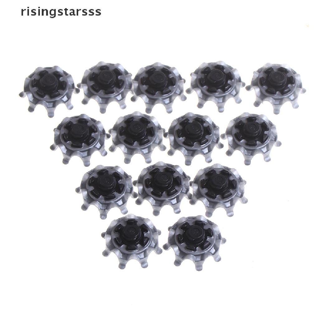 Rsid Span-new 14x Silver Sepatu Golf Paku Cepat Twist Studs Cleats Softspikes Untuk Footjoy Jelly